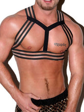 menaful Black / One Size Men's Elastic Performance Straps Harness